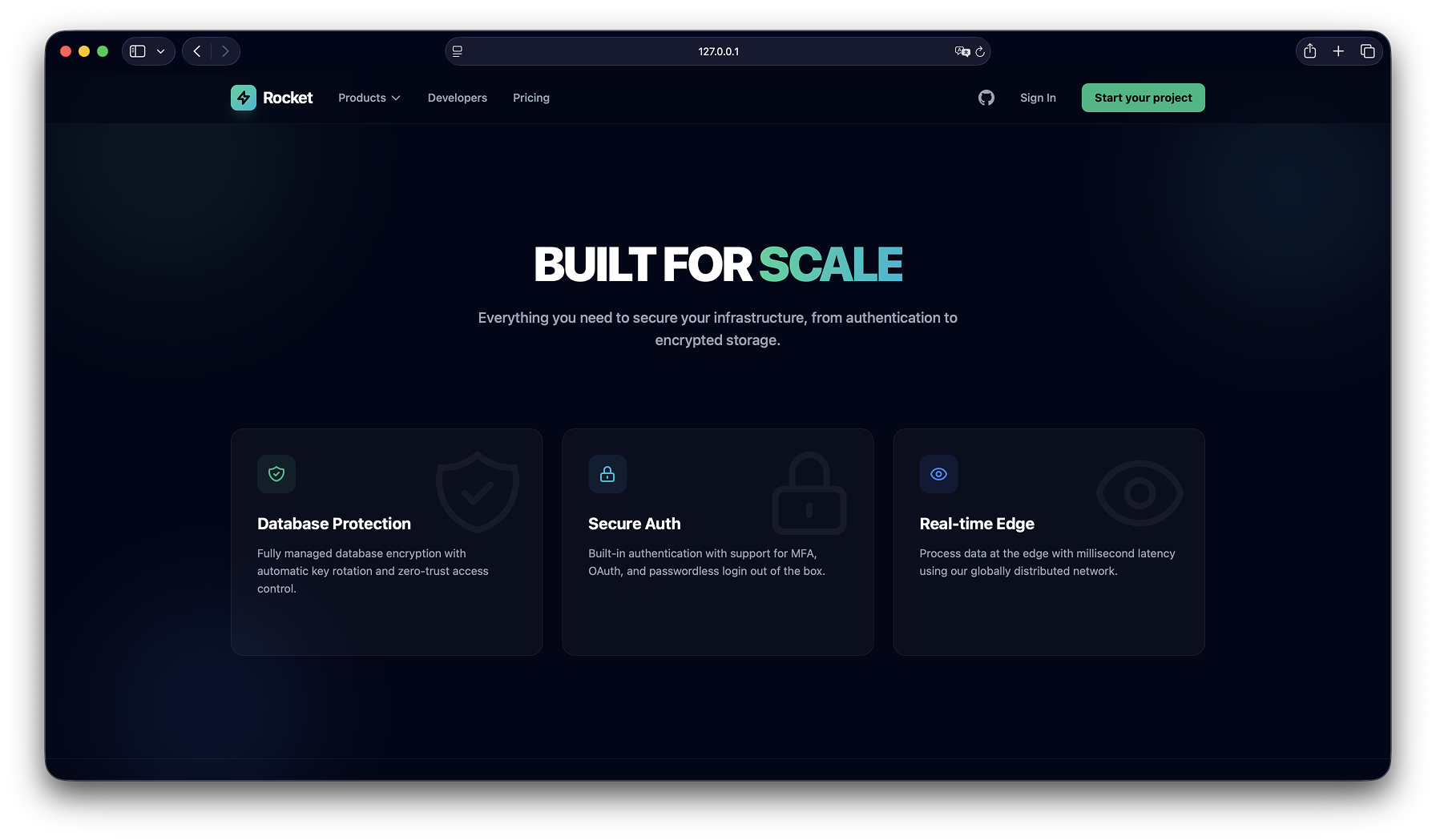 Rocket. - SAAS Security Template